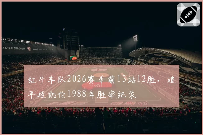 红牛车队2026赛季前13站12胜，追平迈凯伦1988年胜率纪录
